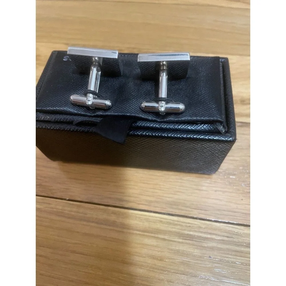 Express Skull Wing‎ Cufflinks Silver Tone Square Men's Goth Biker Accessory